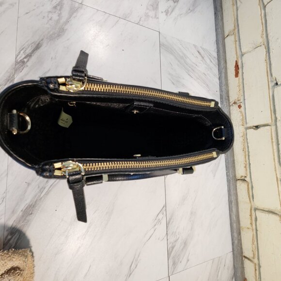 Like New Kate Spade Patterson Drive Mini Kaona Black Leather Crossbody Bag Purse - Picture 11 of 12